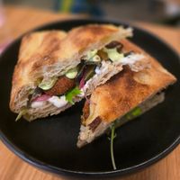 Falafel sandwich at Cynic in Grad Zagreb