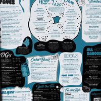Menu  at Spill the Beans in San Diego