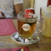 delicious tea, not sure which one I ordered at DosTrece in Barcelona