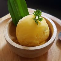 Passion fruit sorbet at Itim Roi Ros (100 Flavors of Ice Cream) - ไอติม100รส in Chiang Mai