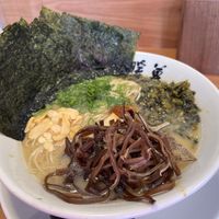 Spring garlic vegan tonkotsu ramen with all the toppings  at Ramen DANBO Wimbledon in London