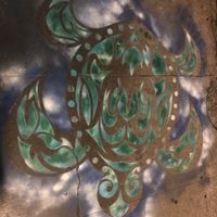 Pavement outside 😁🐢  at The Booch Bar in Hilo