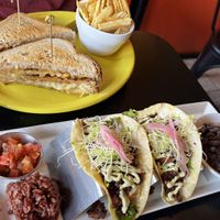 Vegan tacos and Tempeh Reuben   at The Booch Bar in Hilo