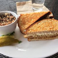Tempeh reuben with cashew cheese and a side of quinoa  at The Booch Bar in Hilo