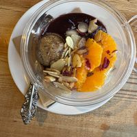 Overnight chia oat bowl  at The Rose Establishment in Salt Lake City