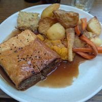 Vegan Sunday roast at Malt Cross in Nottingham