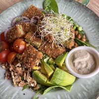 Reefs vegan bowl  at Reefs Cafe & Co in Willemstad