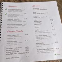 Smoothis  at Reefs Cafe & Co in Willemstad