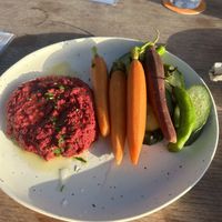 beet hummus (no bread)  at Maui Brewing Co in Kahana