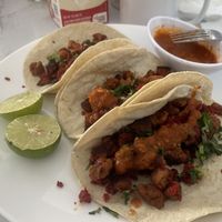 Tacos  at Luna azul  in Mexico City