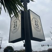 Street corner sign  at 2145 EATS in Costa Mesa