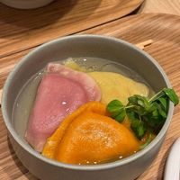 Gyozas tricolor  at T's TanTan Ecute Ueno in Taito City