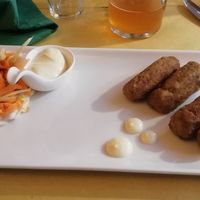 Cevapici: vegan sausages "Jugoslavian style" at Lo Fai in Piacenza