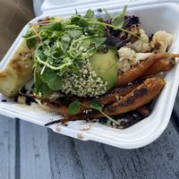 Green plant bowl at Mesa Verde in Santa Barbara