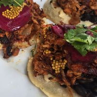 Street tacos come in a generous portion of three. These are delicious; highly recommend these for your first visit! at Mesa Verde in Santa Barbara