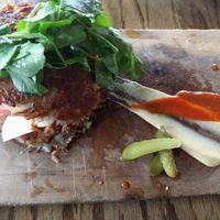 potato latkes at Mesa Verde in Santa Barbara