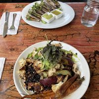 plant bowl and quesadillas   at Mesa Verde in Santa Barbara