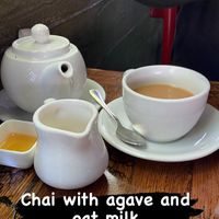 Honey was an option strangely, but we got agave.  at Mesa Verde in Santa Barbara