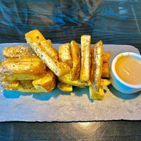 TRIPLE FRIED BELGIUM POTATOES  at Mesa Verde in Santa Barbara