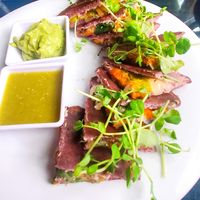 SQUASH BLOSSOM QUESADILLAS!! Amazing at Mesa Verde in Santa Barbara