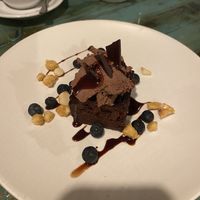 chocolate cake  at Mesa Verde in Santa Barbara