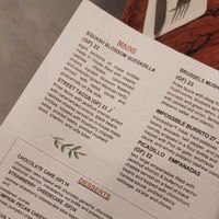 menu at Mesa Verde in Santa Barbara