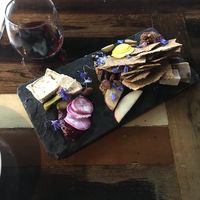 Vegan cheese plate at Mesa Verde in Santa Barbara