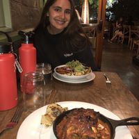 Green bowl & lasagna at Mesa Verde in Santa Barbara