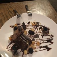 Chocolate cake 😍 at Mesa Verde in Santa Barbara