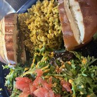 Mushroom Curry Burger  at True Vegan in Delray Beach