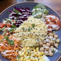 Rainbow salad bowl  at Soul Bowl in London