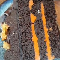 Chocolate orange cake at Soul Bowl in London
