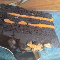 Chocolate orange cake at Soul Bowl in London