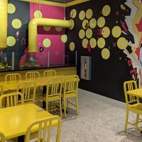 interior at Universal Studios - Illumination’s Minion Cafe in Orlando