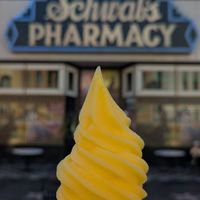pineapple Dole Whip at Universal Studios - Schwab's Pharmacy in Orlando