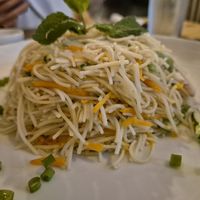 Vegan noodles at Bee Cafe in Southern Province
