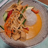 Red Curry with Tofu, good! at Asia Gourmet in Berlin