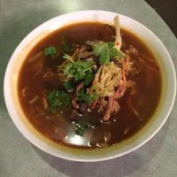 special noodle soup at Happy Lotus Veggie Restaurant in Calgary