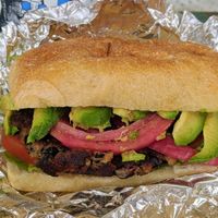 Veggie burger $10.50 at Cafe One Eight in Lancaster