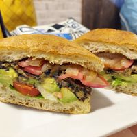 Sub cheese and mayo for any other ingredients  on the veggie  burger for free at Cafe One Eight in Lancaster