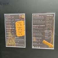 Menu   at Tacos n Dash in Pensacola