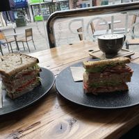 Chicken mayo and BLT sandwich at Power Plant Cafe in Plymouth