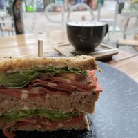 BLT sandwich at Power Plant Cafe in Plymouth