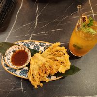 No. 9 Fried Enoki Mushrooms at Ananda Vegan Indochine Tapas & Sushi Bar in Regensburg