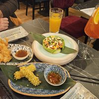 Vor lauter Gier habe ich vergessen ein Foto zu machen- von dem frittierten Tofu war mehr da ;) at Ananda Vegan Indochine Tapas & Sushi Bar in Regensburg