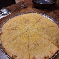 Pane Aglio with vegan mozzarella at Cosa Nostra in Whitby