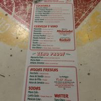 Cocktail menu  at Tacombi in New York