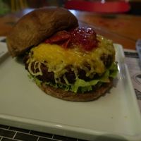 Vegan burger at Jazz Resto e Burgers in Sao Paulo