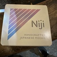 Vegan mochi options  at Niji Mochis in London