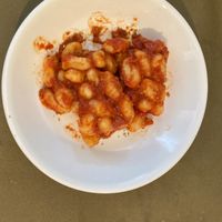 Gnocchi plated at home at Gnocchi on 9th in New York